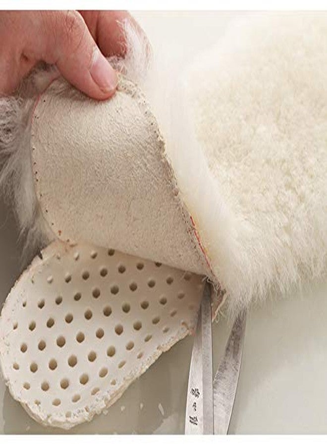 Happystep Genuine Sheepskin Insoles - Premium Lambswool and Sheepskin Top Layer, Honeycomb EVA Bottom Sole for Cushioning and Shock Absorption (Women 5) - Image 3